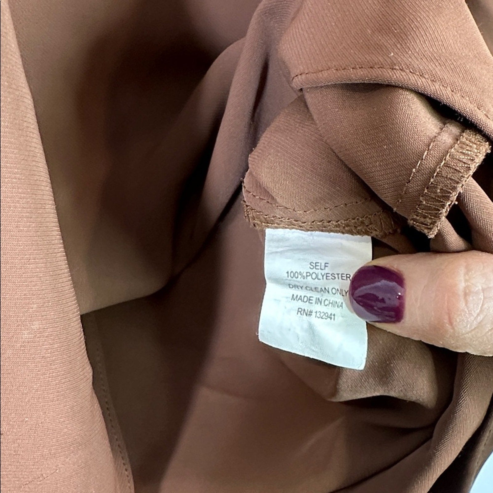 Amanda uprichard brown cinched sleeve blouse size XS/S